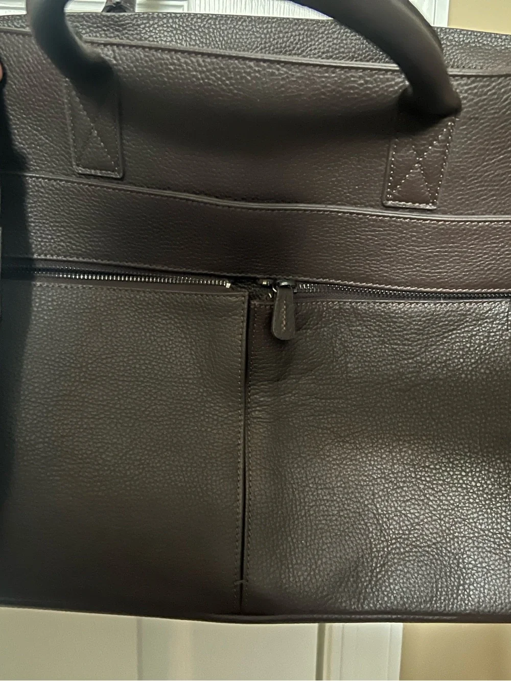 Mark & Graham Dark Brown Men's Leather Briefcase